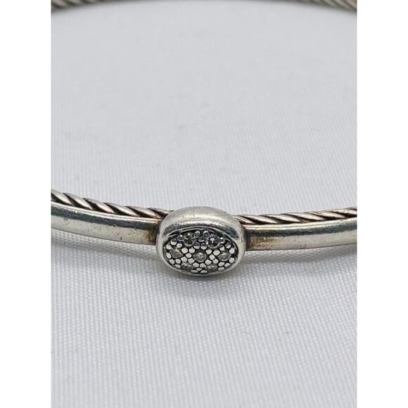 David Yurman Confetti Bangle Diamond Bangle Sterling Silver 925 - Picture 3 of 10